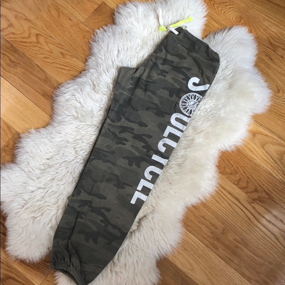 soulcycle camo sweatpants